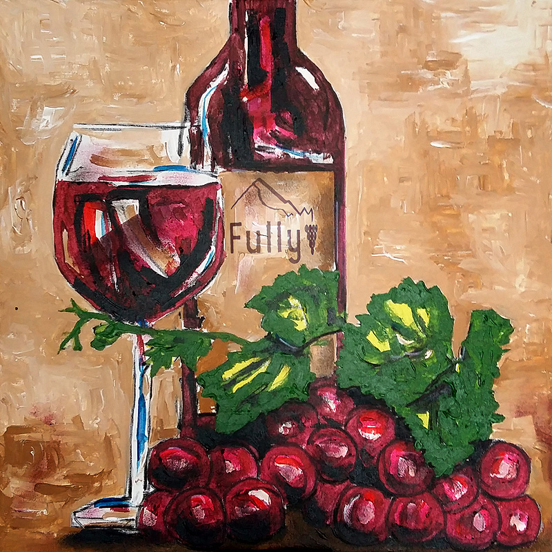 Acrylbild vin de Fully